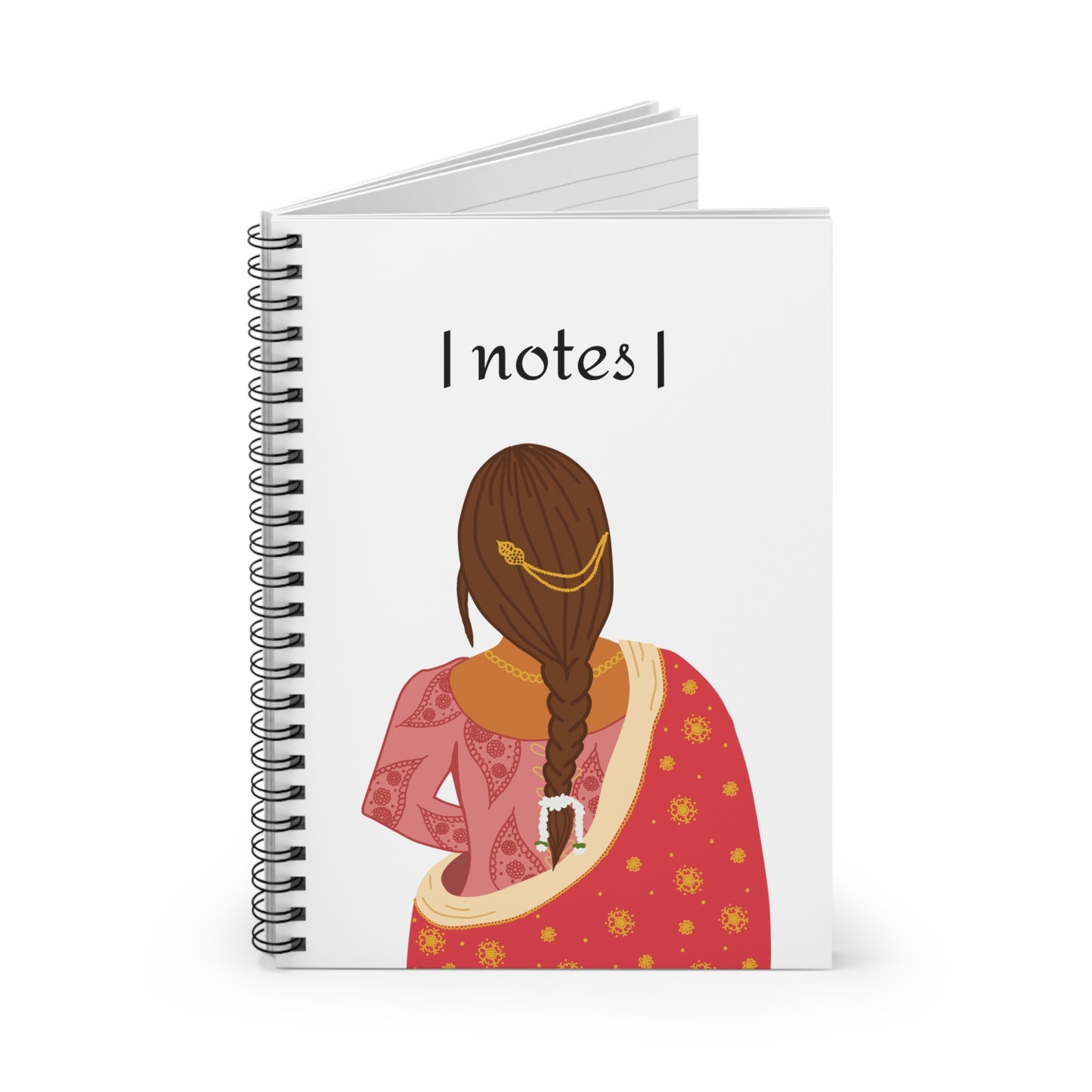 Royal Desi Girl Spiral Journal