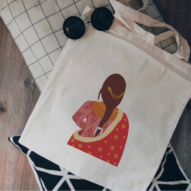 Royal Desi Girl Tote Bag, Desi Girl Tote Bag