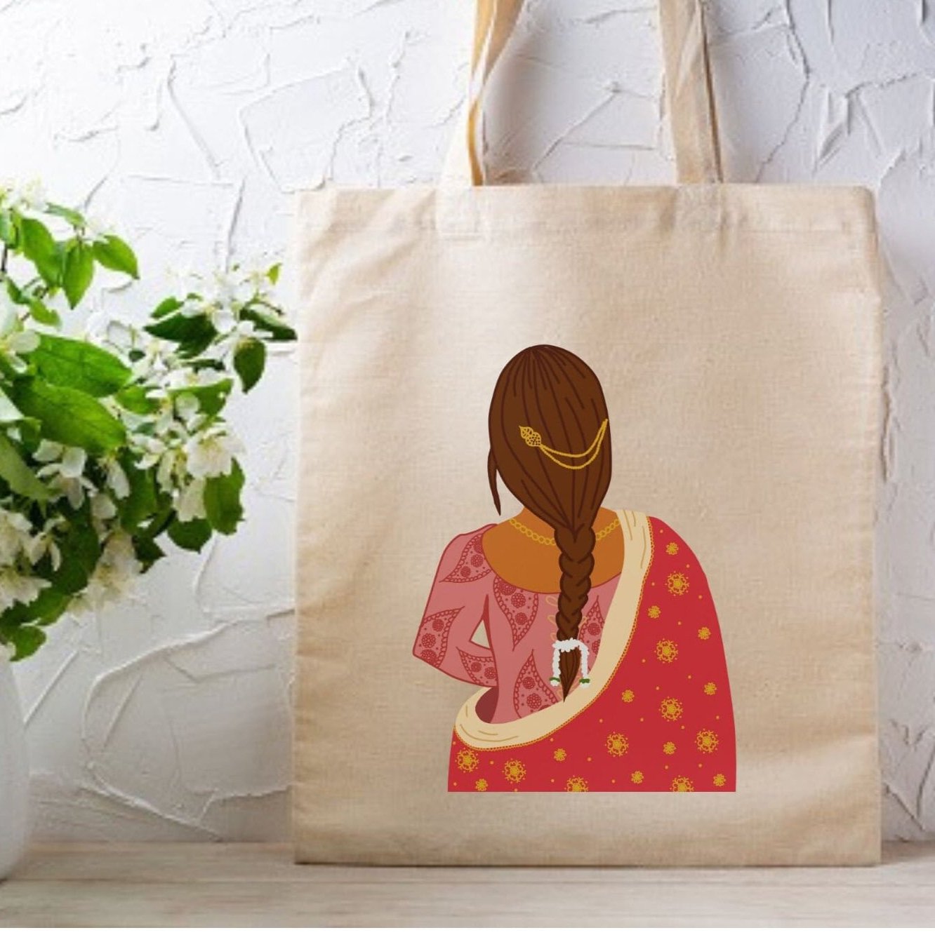 Royal Desi Girl Tote Bag, Desi Girl Tote Bag